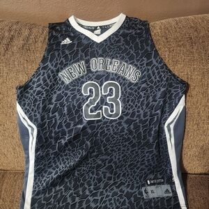Adidas Anthony Davis New Orleans Black and White Jersey Sz.XL